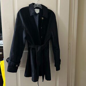 H&M Short Trench / Utility Jacket – Black – Size M